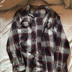 Maroon and Grey Flannel